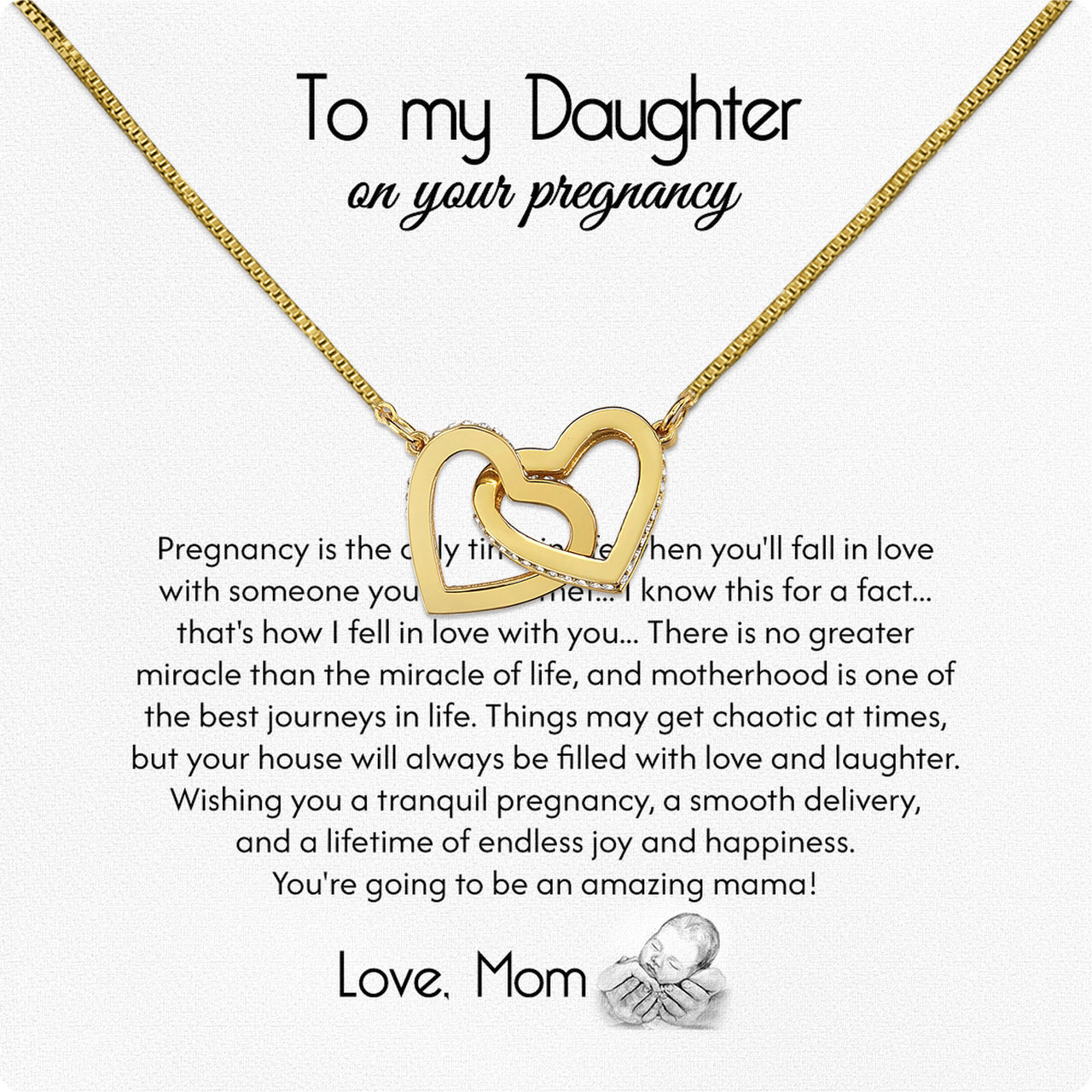 Daughter from Mom Necklace: A Lighted Reminder of Your Unbreakable Love