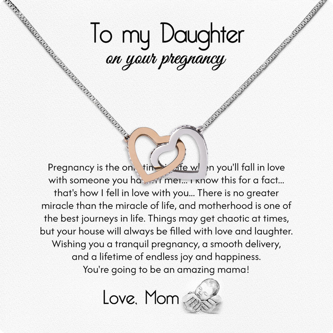 Daughter from Mom Necklace: A Lighted Reminder of Your Unbreakable Love