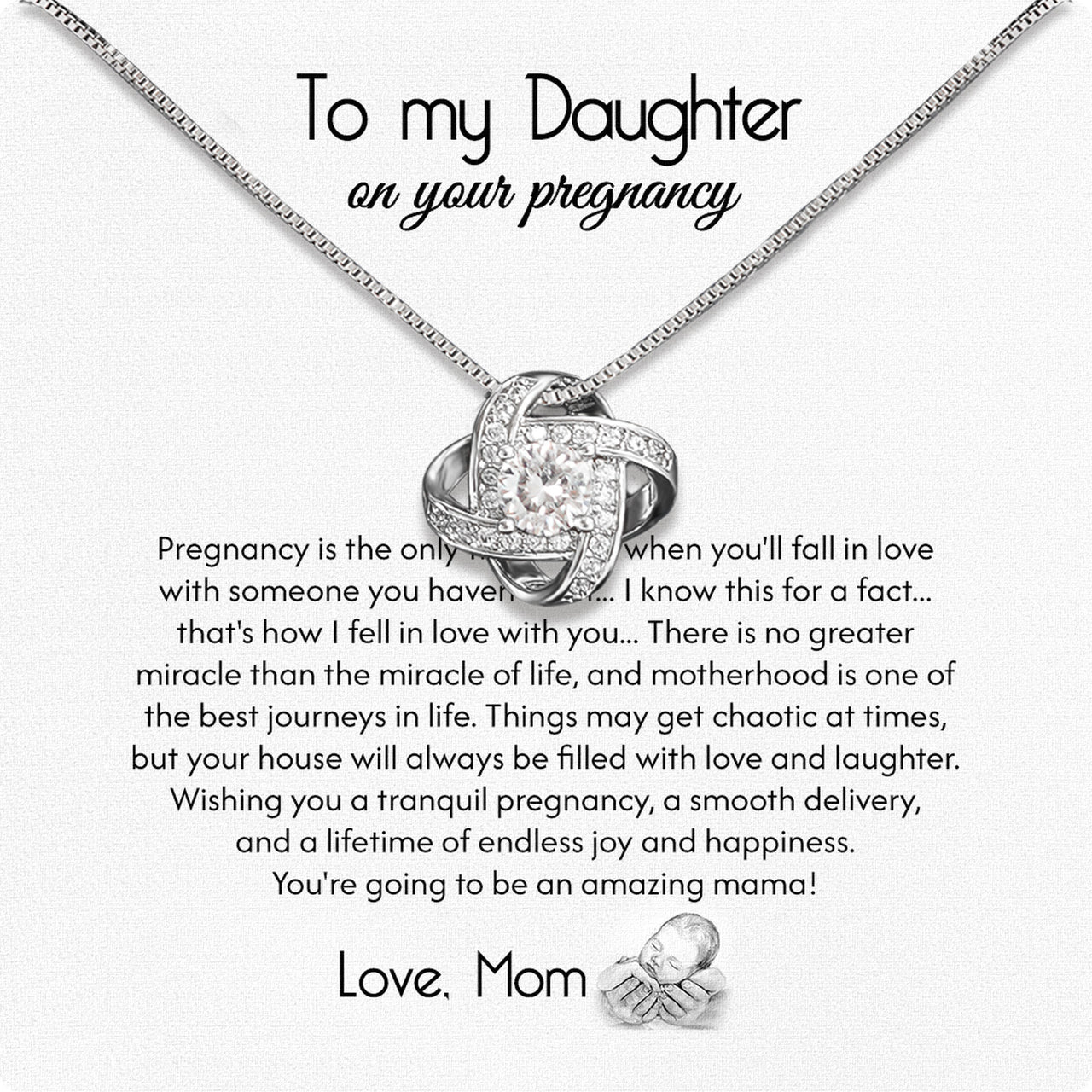 Daughter from Mom Necklace: A Lighted Reminder of Your Unbreakable Love