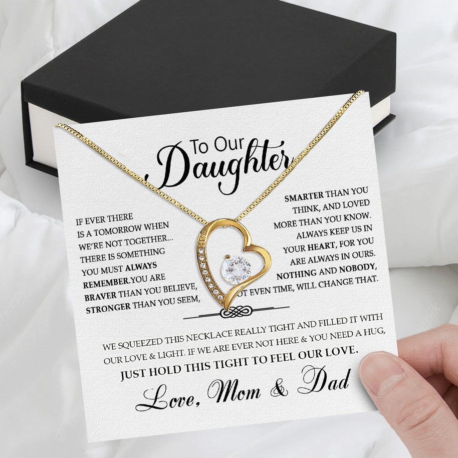 Daughter Necklace from Dad: A Piece of Your Heart for Her