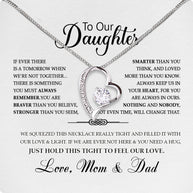 Daughter Necklace from Dad: A Piece of Your Heart for Her