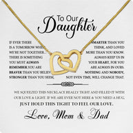 Daughter Necklace from Dad: A Piece of Your Heart for Her