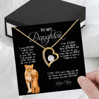 Thumbnail for To My Daughter Necklace From Mom With Heartfelt Message Card, Jewelry For Daughter, Daughter Gift From Mom On Birthday, Wedding, Christmas, Graduation