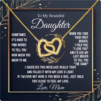 Thumbnail for To My Daughter Necklace From Mom With Heartfelt Message Card, Jewelry For Daughter, Daughter Gift From Mom On Birthday, Wedding, Christmas, Graduation