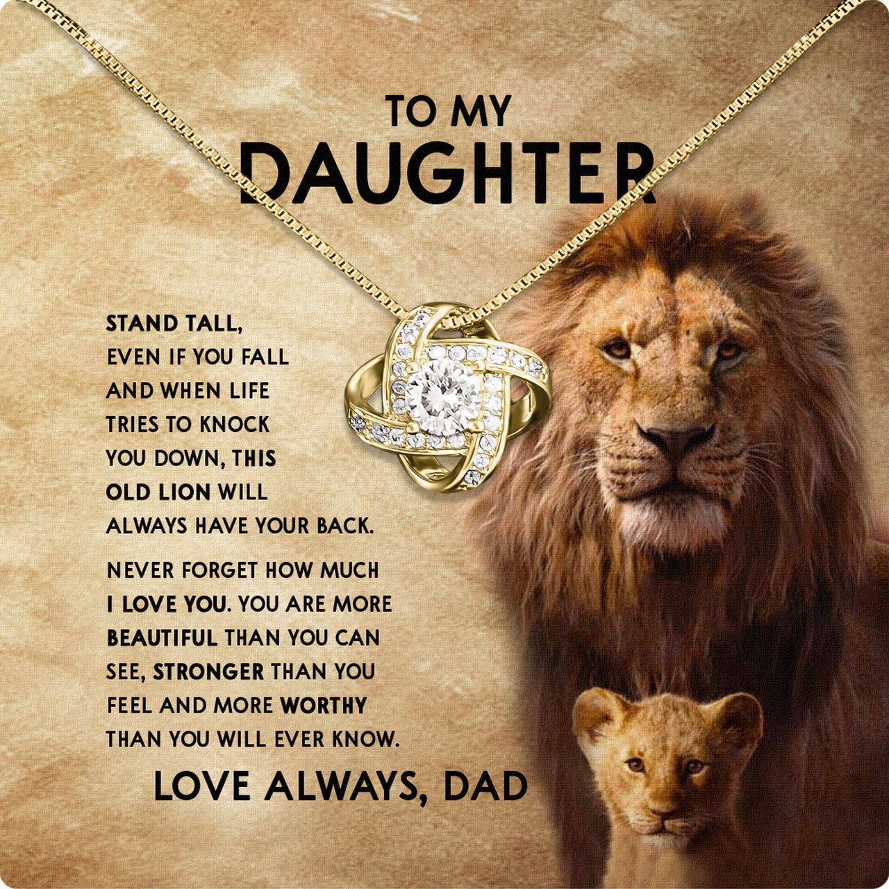 Daughter Necklace from Dad: A Piece of Your Heart for Her