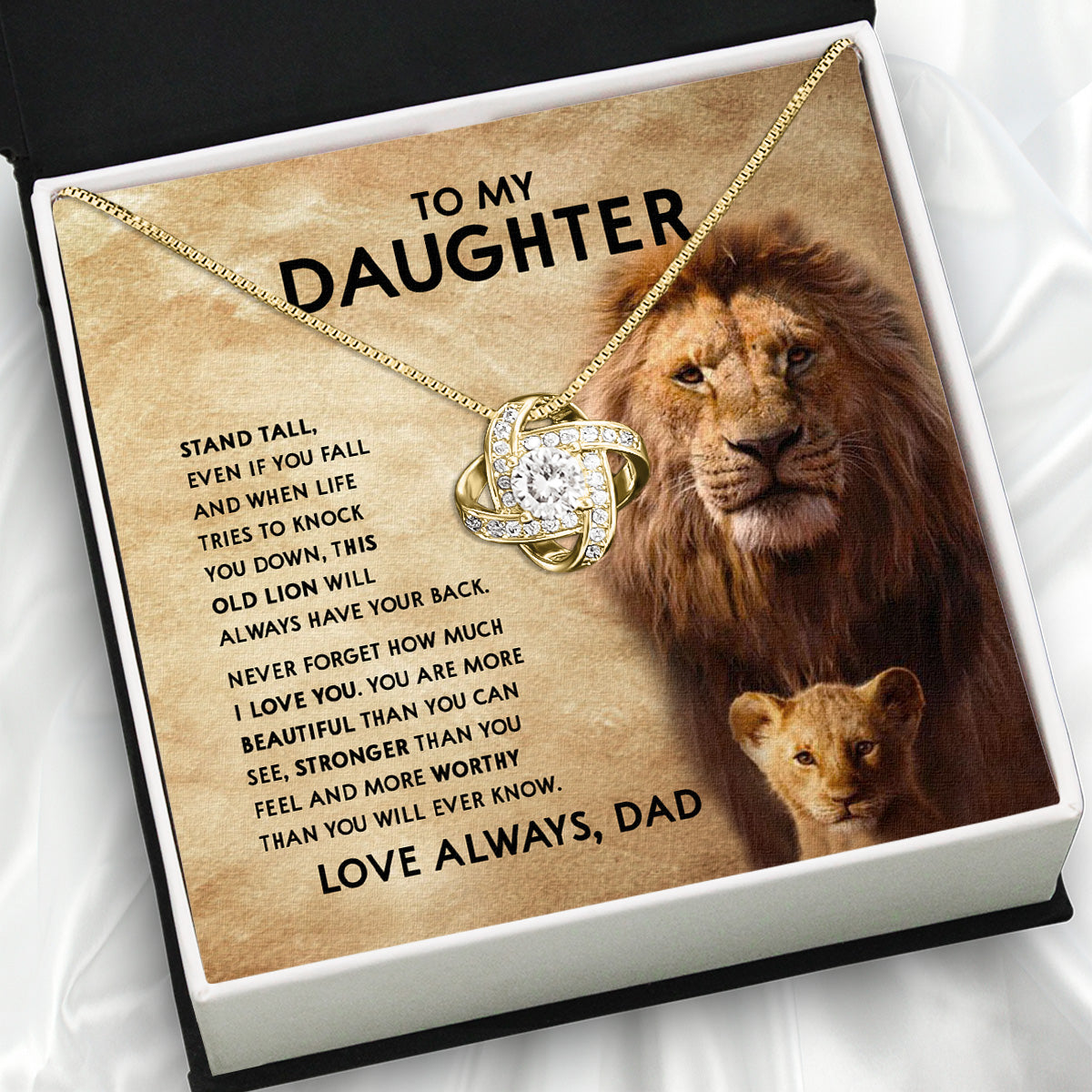 Daughter Necklace from Dad: A Piece of Your Heart for Her