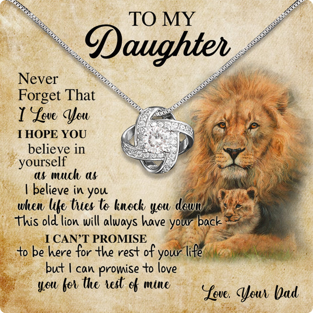 Daughter Necklace from Dad: A Piece of Your Heart for Her
