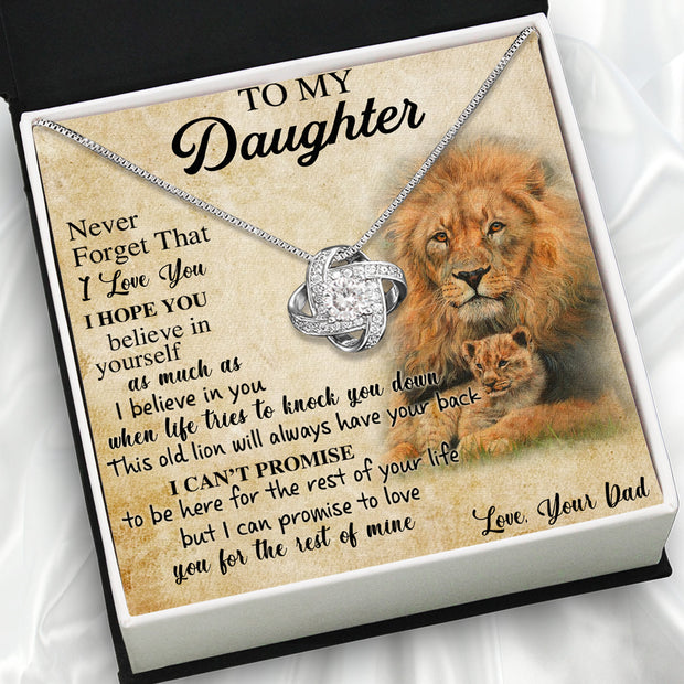Daughter Necklace from Dad: A Piece of Your Heart for Her