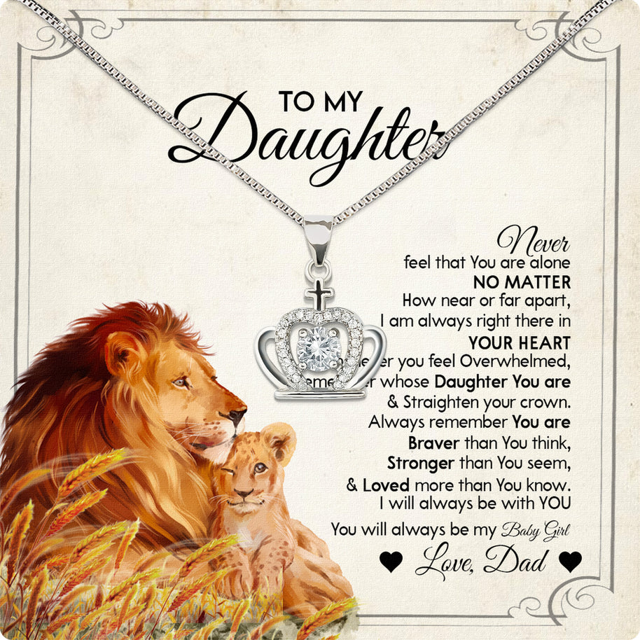 Daughter Necklace from Dad: A Piece of Your Heart for Her