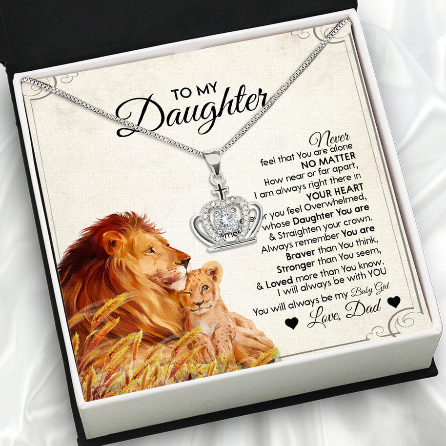 Daughter Necklace from Dad: A Piece of Your Heart for Her