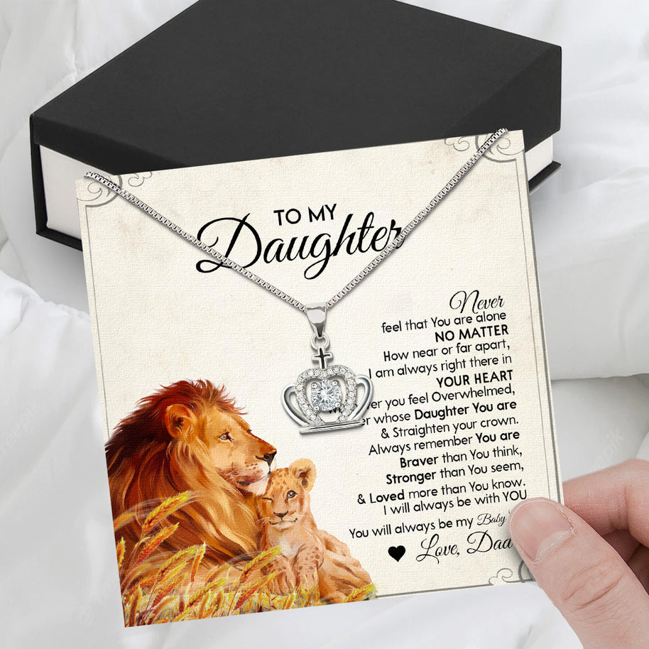 Daughter Necklace from Dad: A Piece of Your Heart for Her