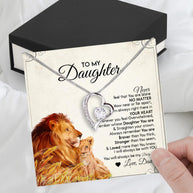 Daughter Necklace from Dad: A Piece of Your Heart for Her