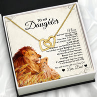 Daughter Necklace from Dad: A Piece of Your Heart for Her