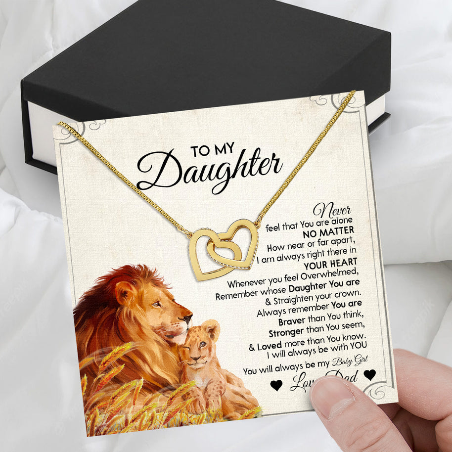Daughter Necklace from Dad: A Piece of Your Heart for Her