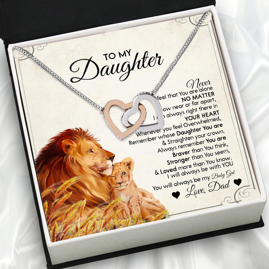 Daughter Necklace from Dad: A Piece of Your Heart for Her
