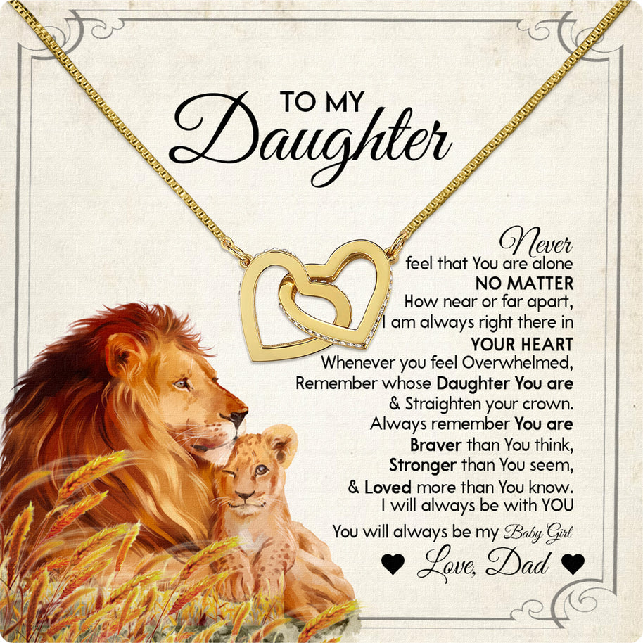 Daughter Necklace from Dad: A Piece of Your Heart for Her