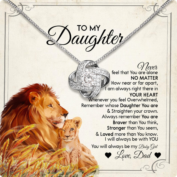 Daughter Necklace from Dad: A Piece of Your Heart for Her