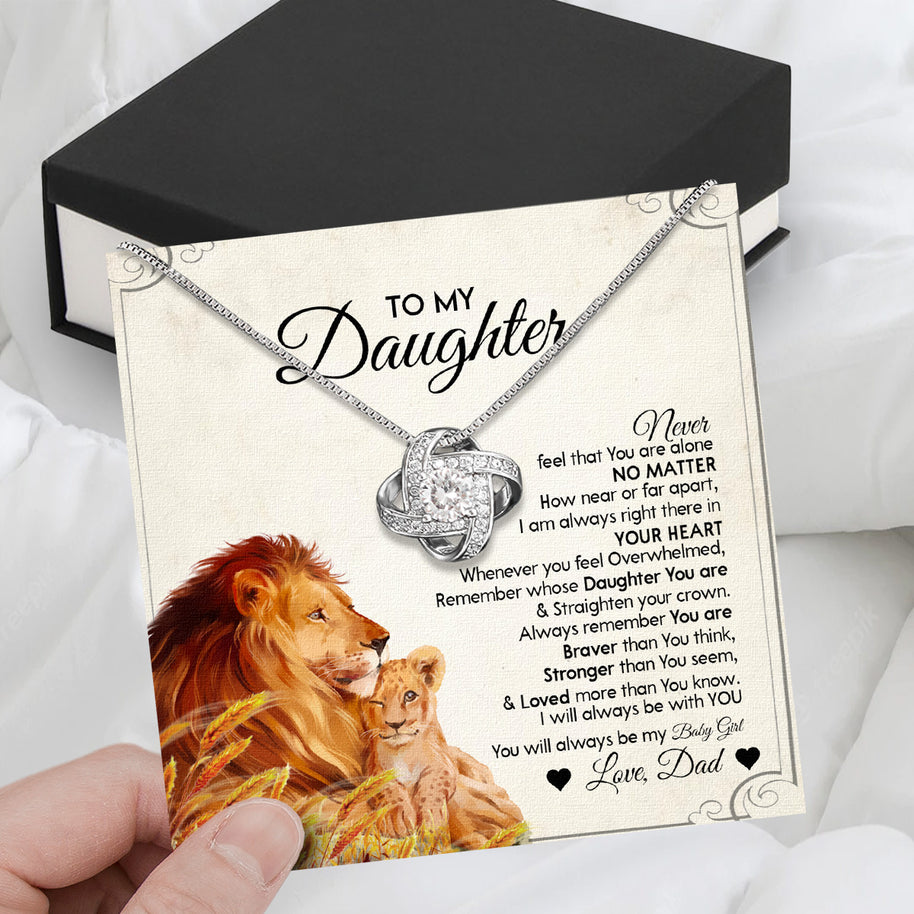 Daughter Necklace from Dad: A Piece of Your Heart for Her