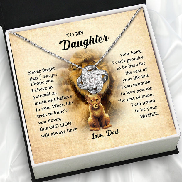 Daughter Necklace from Dad: A Piece of Your Heart for Her