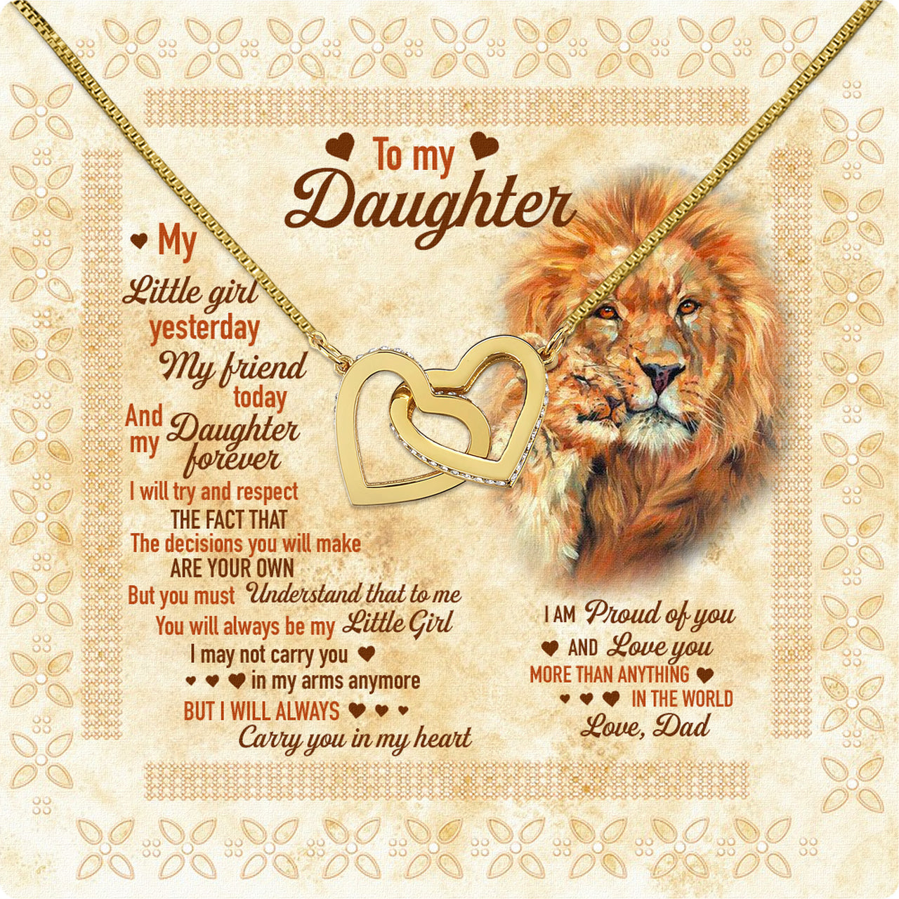 Daughter Necklace from Dad: A Piece of Your Heart for Her