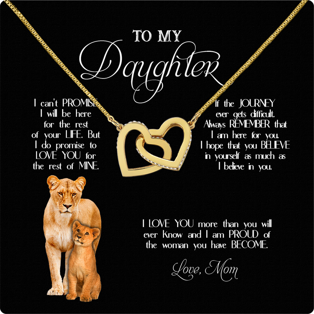 Daughter from Mom Necklace: A Lighted Reminder of Your Unbreakable Love