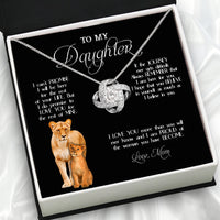 Thumbnail for To My Daughter Necklace From Mom With Heartfelt Message Card, Jewelry For Daughter, Daughter Gift From Mom On Birthday, Wedding, Christmas, Graduation