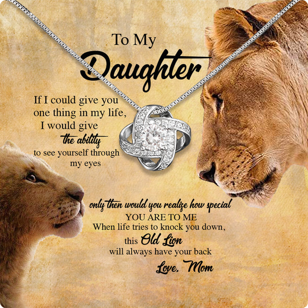 Daughter from Mom Necklace: A Lighted Reminder of Your Unbreakable Love