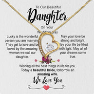 Necklace Gift For Daughter On Your Wedding