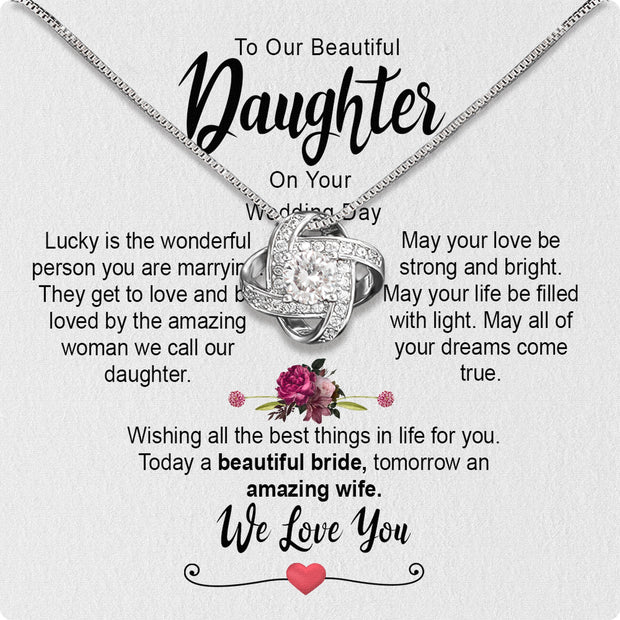 Necklace Gift For Daughter On Your Wedding
