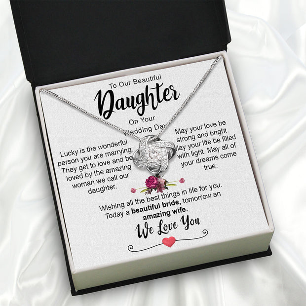 Necklace Gift For Daughter On Your Wedding