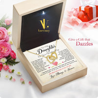 Thumbnail for Daughter On Your Wedding With Personalized Message Card Necklace