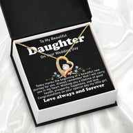 Necklace Gift For Daughter On Your Wedding