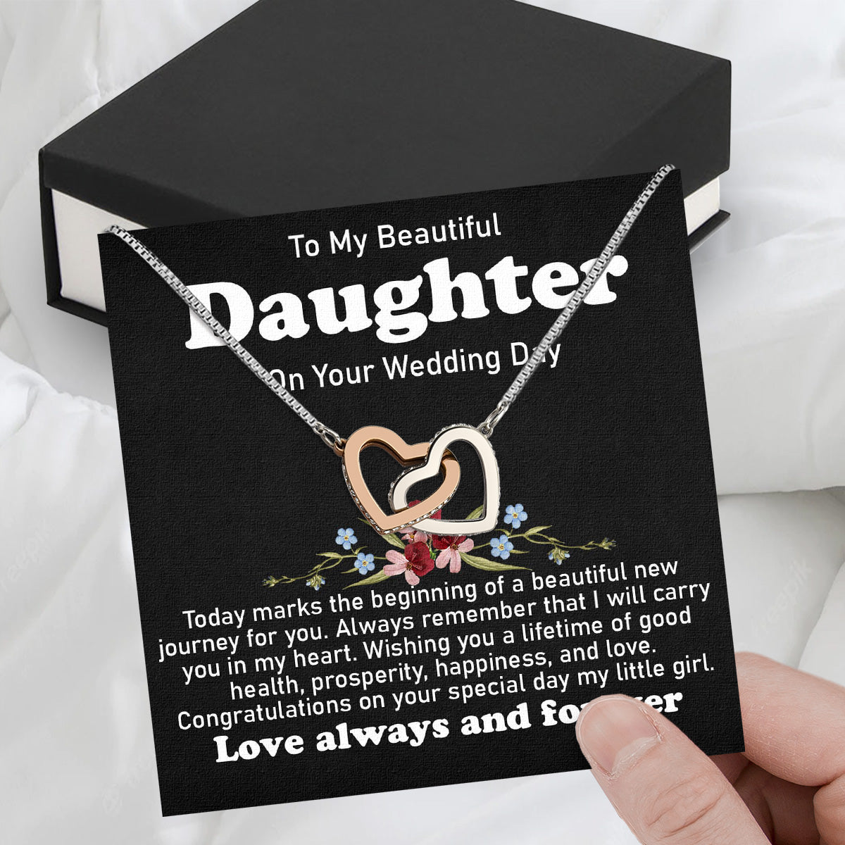 Necklace Gift For Daughter On Your Wedding