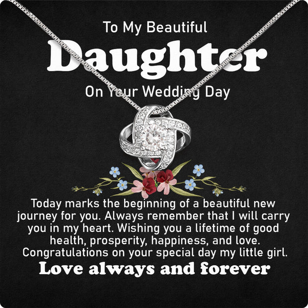 Necklace Gift For Daughter On Your Wedding