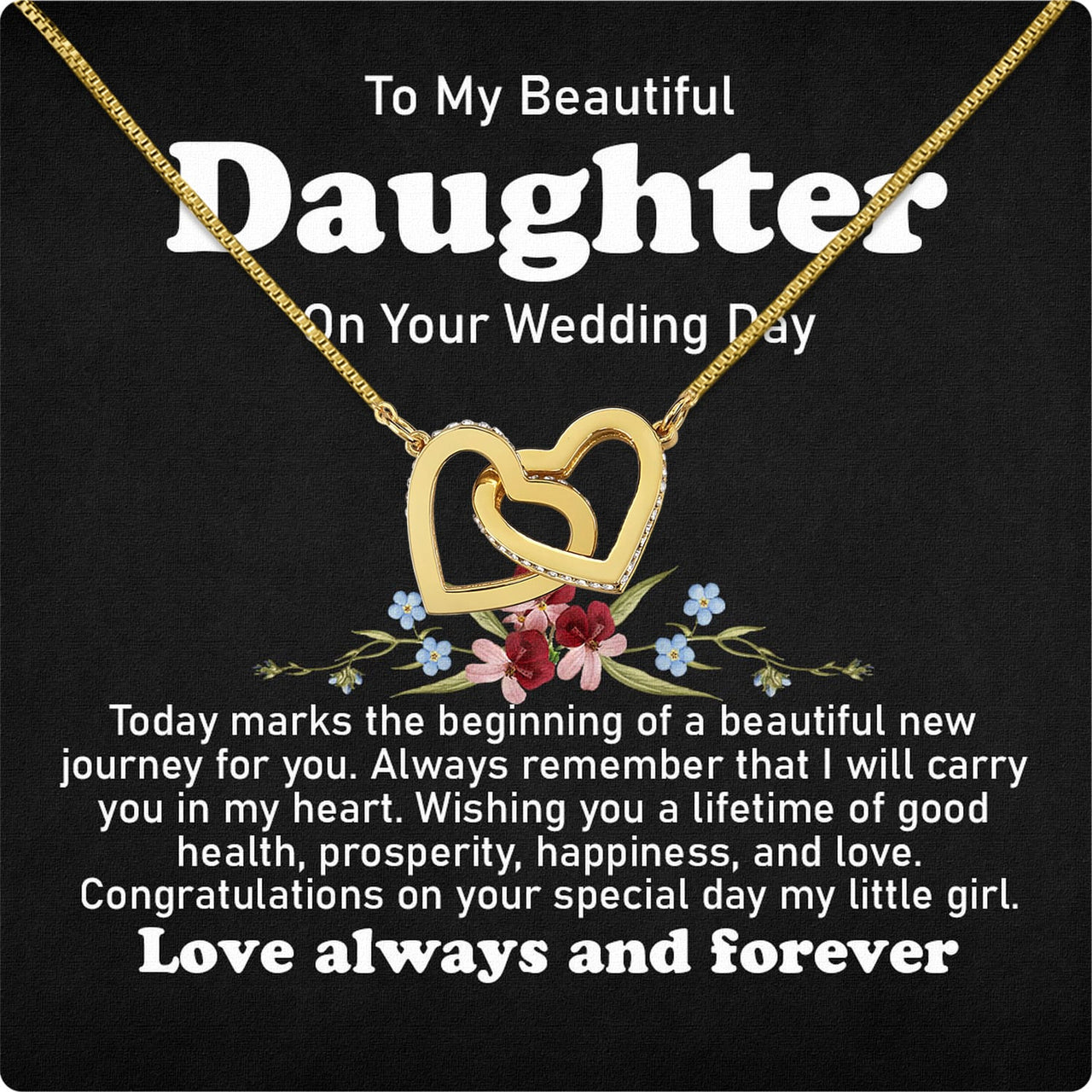 Necklace Gift For Daughter On Your Wedding