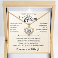To My Mom Necklace from Daughter - Forever Your Little Girl