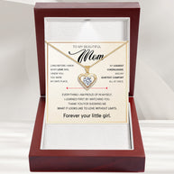 To My Mom Necklace from Daughter - Forever Your Little Girl
