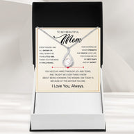 Sparkling Pearl Pendant Necklace for Mom - A Daughter's Timeless Love in Every Shine - Always Be Your Little Girl