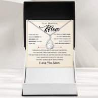Sparkling Pearl Pendant Necklace for Mom - A Daughter's Timeless Love in Every Shine - Love Unconditionally
