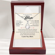 Sparkling Pearl Pendant Necklace for Mom - A Daughter's Timeless Love in Every Shine - Love Unconditionally