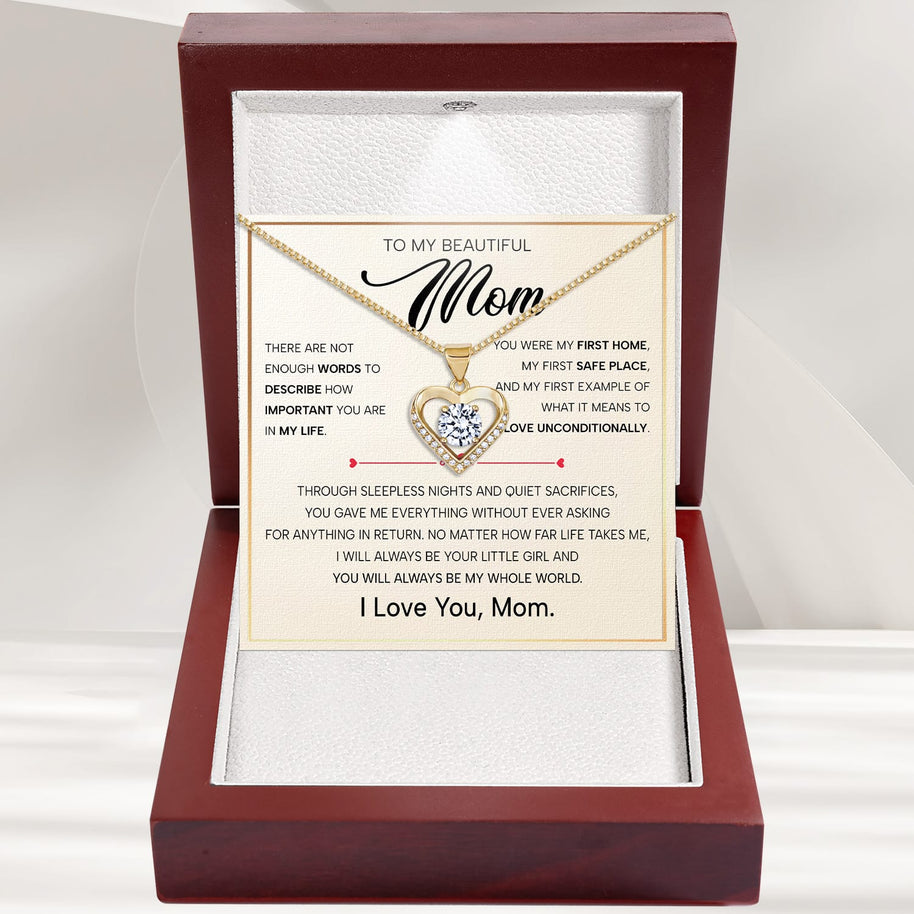To My Mom Necklace from Daughter - Love Unconditionally