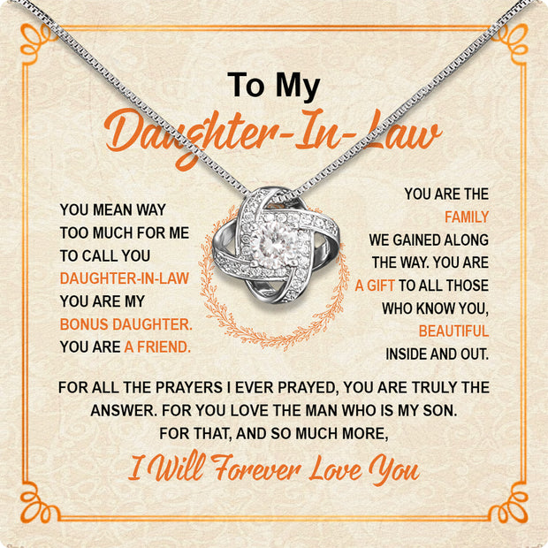 Daughter-In-Law Necklace: Whispers of Love, Spoken From the Heart