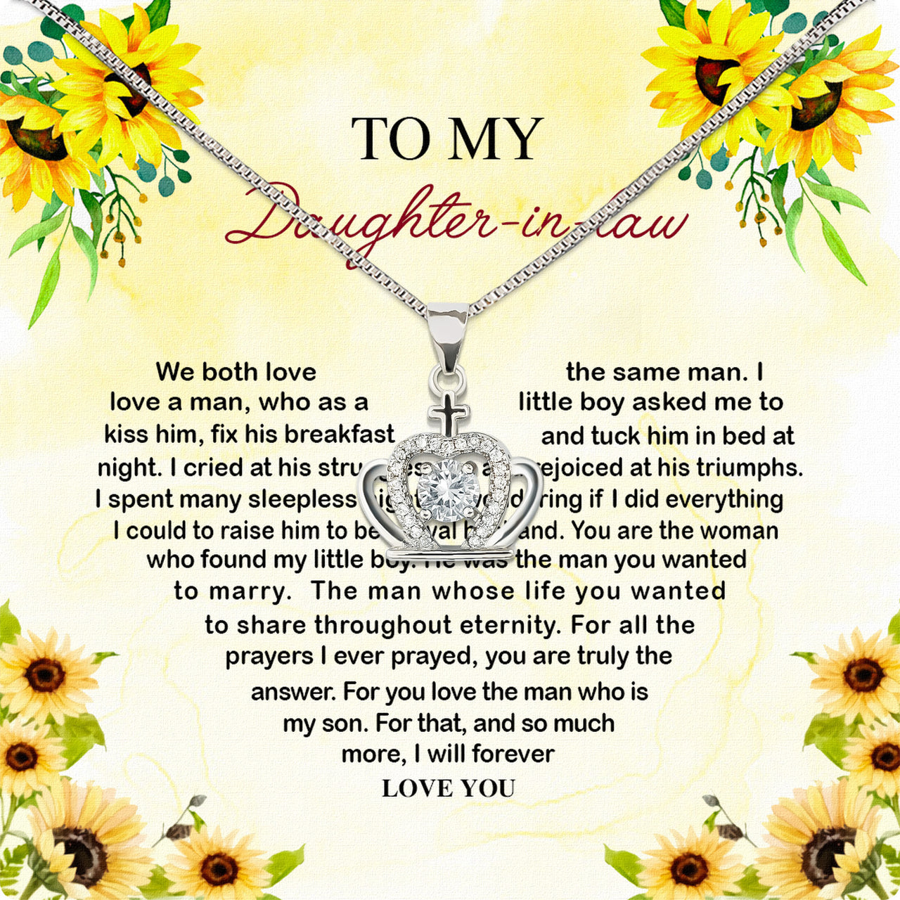 Daughter-In-Law Necklace: Whispers of Love, Spoken From the Heart