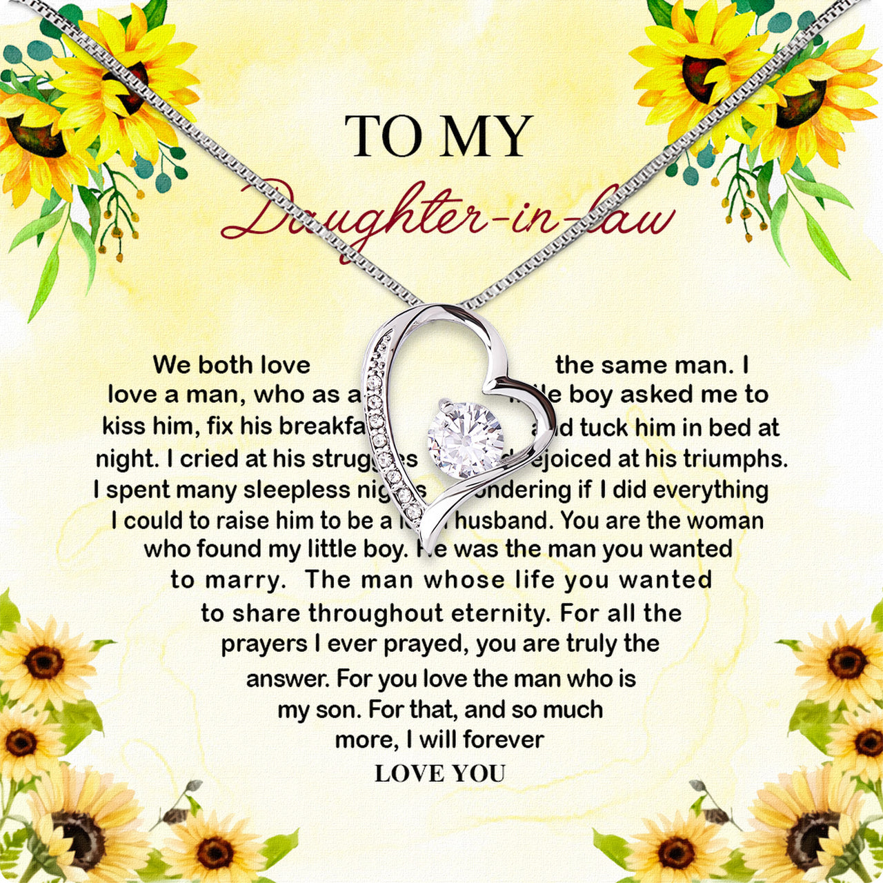 Daughter-In-Law Necklace: Whispers of Love, Spoken From the Heart