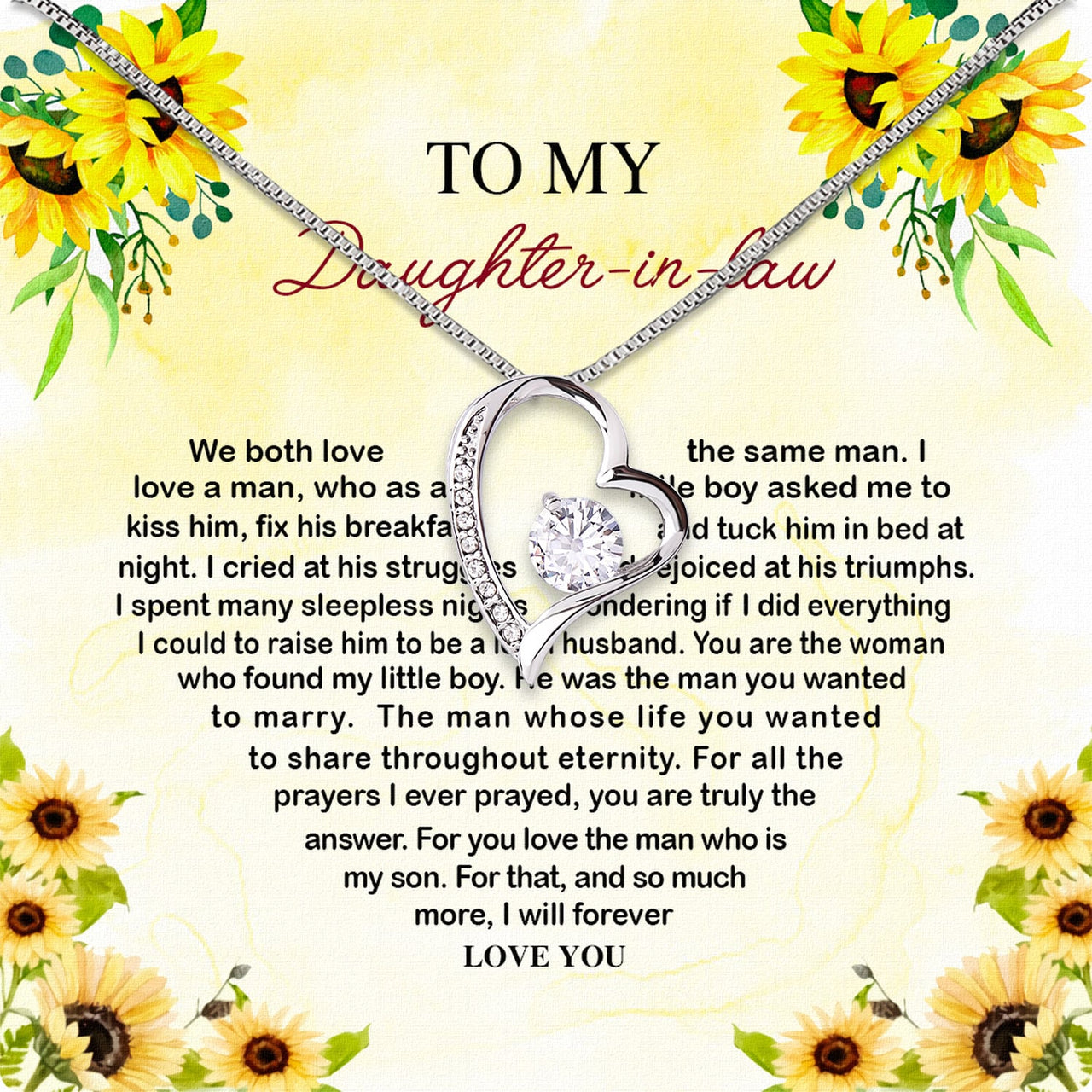 Daughter-In-Law Necklace: Whispers of Love, Spoken From the Heart