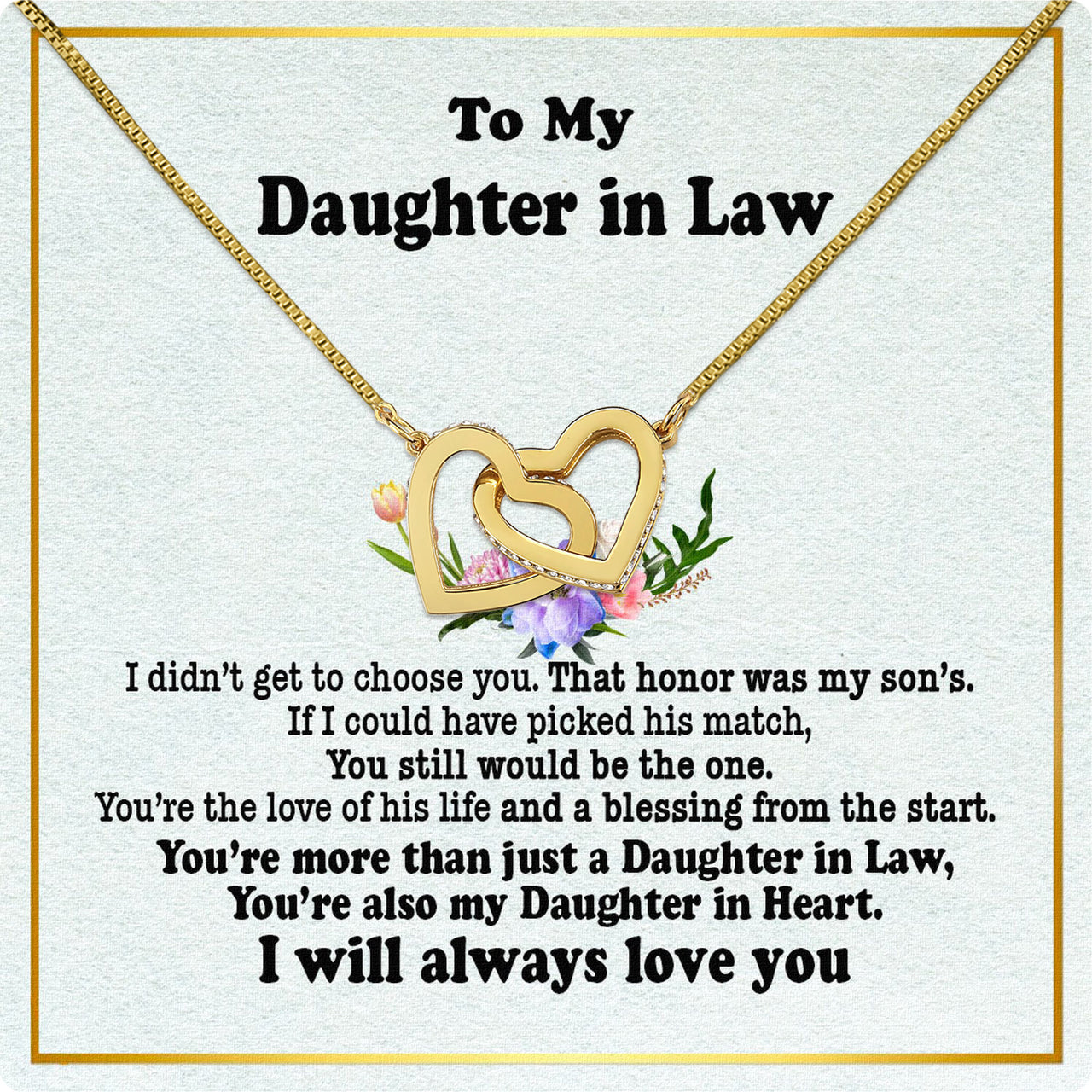 Daughter-In-Law Necklace: Whispers of Love, Spoken From the Heart