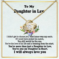 Thumbnail for Daughter-In-Law Necklace: Whispers of Love, Spoken From the Heart