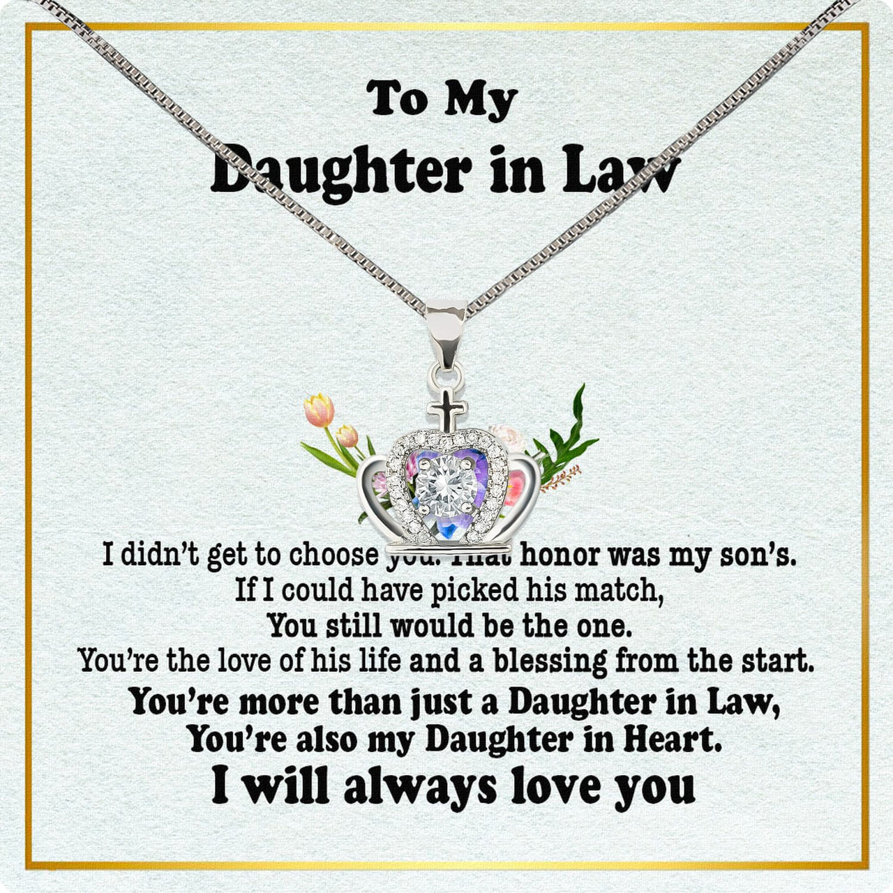 Daughter-In-Law Necklace: Whispers of Love, Spoken From the Heart