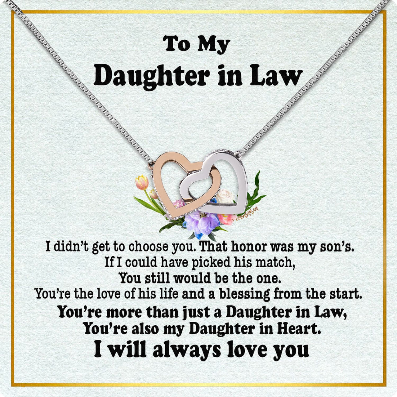 Daughter-In-Law Necklace: Whispers of Love, Spoken From the Heart