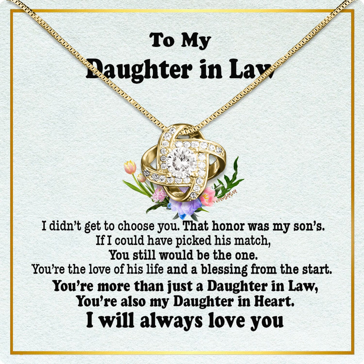 Daughter-In-Law Necklace: Whispers of Love, Spoken From the Heart